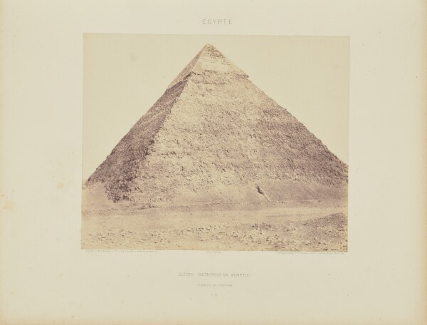 Félix Teynard, Djîzeh (Nécropole de Memphis.) Pyramide de Chéphren