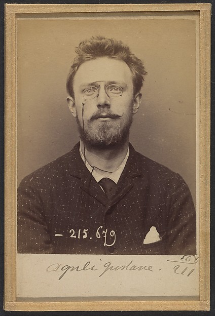 Alphonse Bertillon, Aguéli Gustave. 24 ans, né à Sala (Suède) le 24-5-69. Artiste-peintre. Anarchiste. 14-3-94.