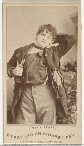 Goodwin & Company, Josie Hall, from the Actors and Actresses series (N171) for Gypsy Queen Cigarettes