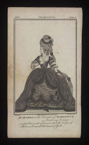 James Roberts, Mrs. Barry in the Character of Mariamne