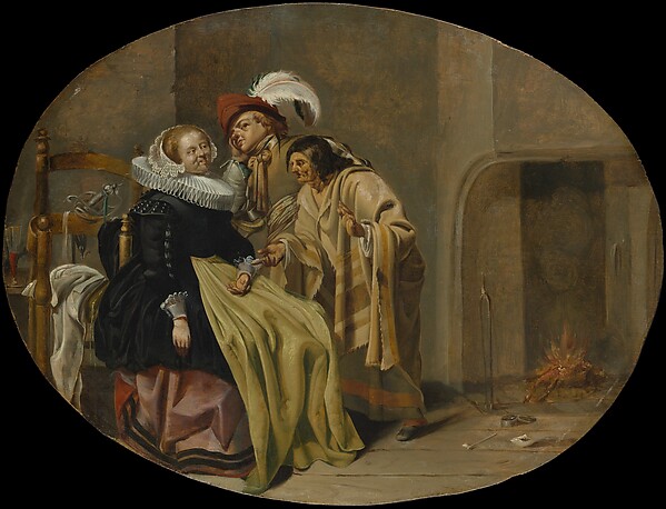Jacob Duck, A Couple in an Interior with a Fortune-Teller