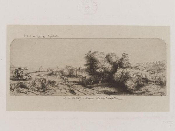 Rembrandt van Rijn, Landscape with a milkman ('Het melkboertje')