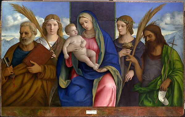Giovanni Bellini, Madonna and Child with Saints
