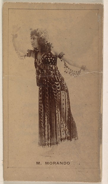 Kinney Brothers Tobacco Company, M. Morando, from the Actresses series (N245) issued by Kinney Brothers to promote Sweet Caporal Cigarettes
