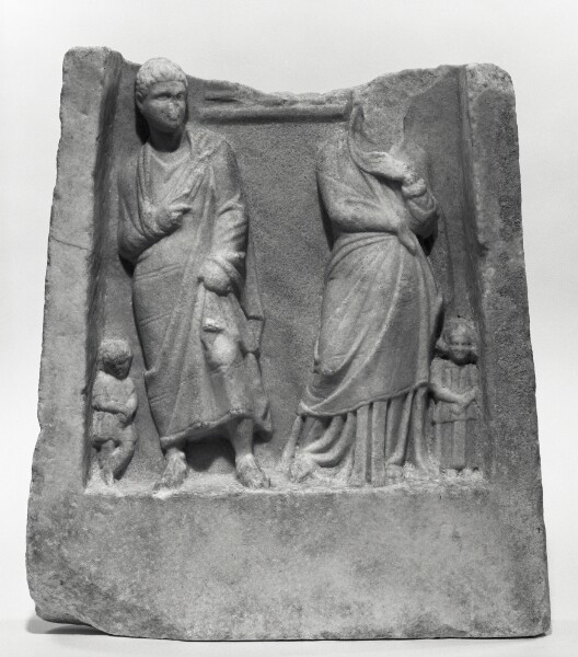 Unknown, Fragment of a Grave Stele of a Man and his Wife