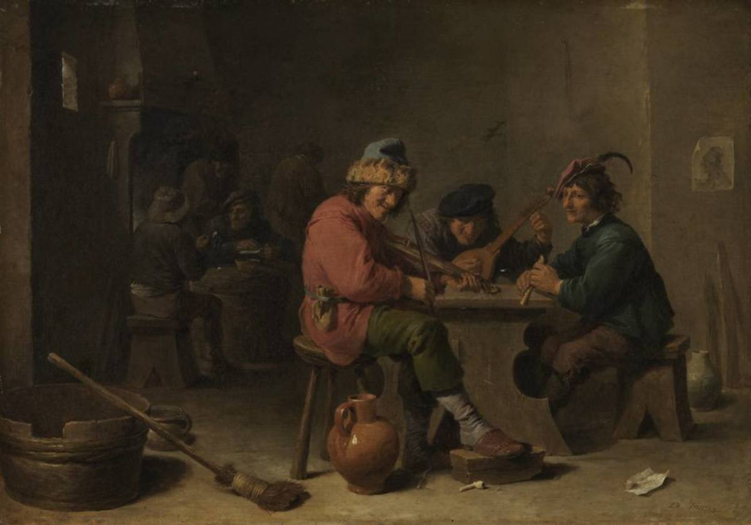 David Teniers the Younger, Farmers playing music