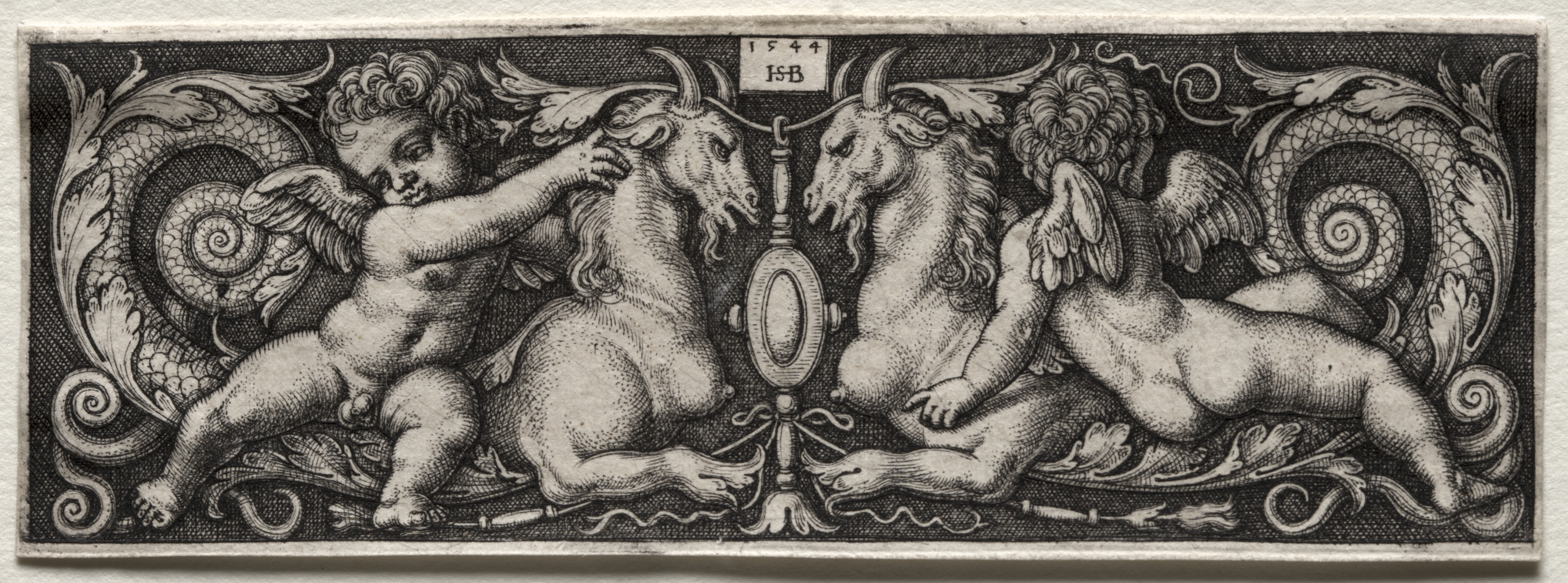 Hans Sebald Beham, Two Genii