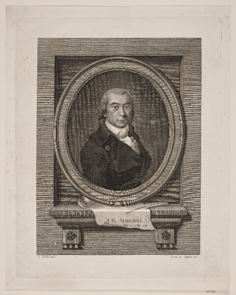 Gerhard Ludvig Lahde, Portræt af Johann Gottlob Marezoll