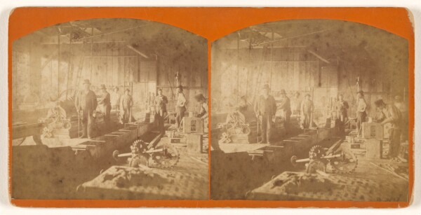 Unknown, [Interior of Blakely Machine Shop]