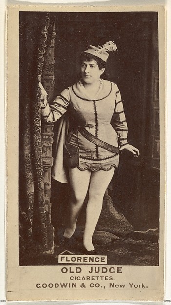 Goodwin & Company, Florence, from the Actors and Actresses series (N171) for Old Judge Cigarettes