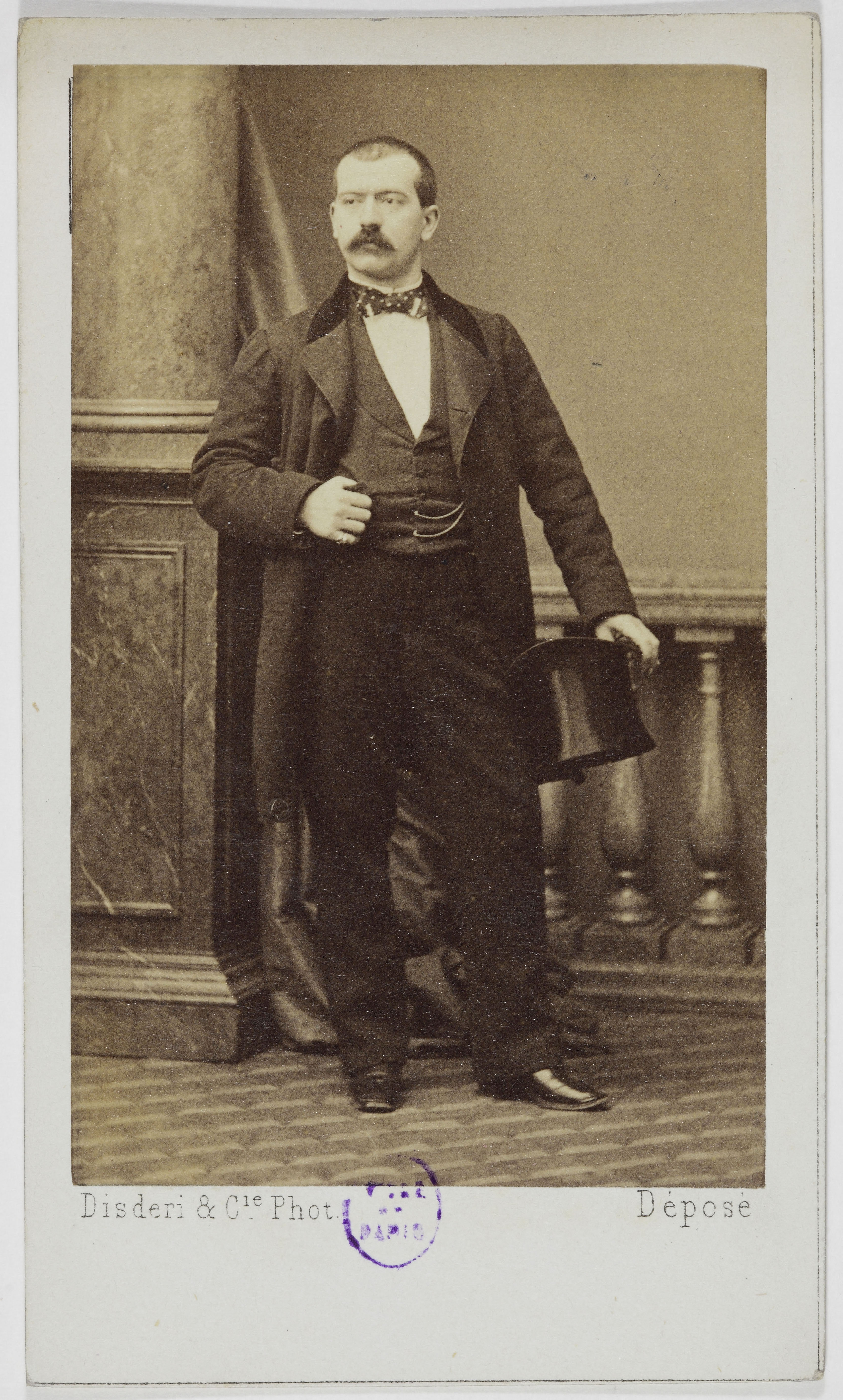 André-Adolphe-Eugène Disdéri, Portrait d'Angelini, (chanteur lyrique)