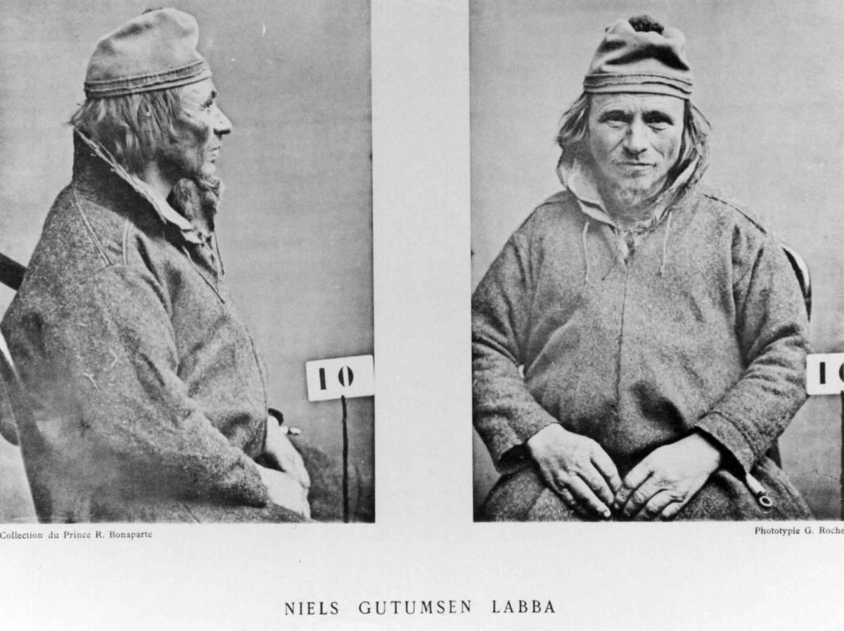 G. Roche, Roland Bonaparte sin samling. Portrett av Nils Guttormson Labba. Inngår i Bonapartes sameportretter som nr. 10. Bonaparte