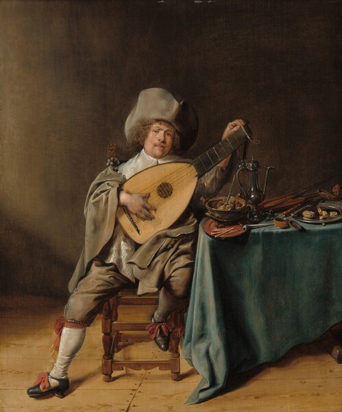 Jan Miense Molenaer, Self-Portrait as a Lute Player