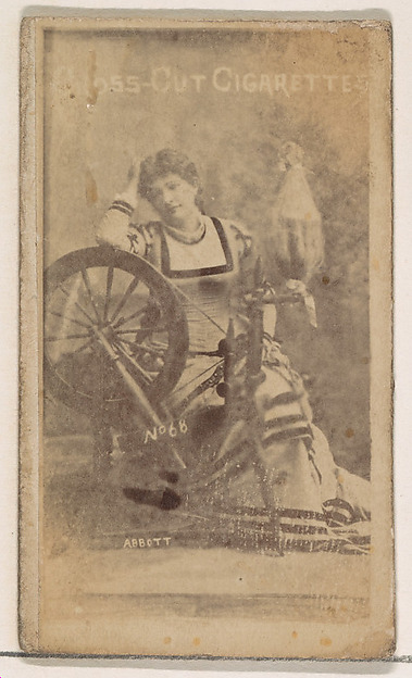 W. Duke, Sons & Co., Card Number 68, Abbott, from the Actors and Actresses series (N145-1) issued by Duke Sons & Co. to promote Cross Cut Cigarettes
