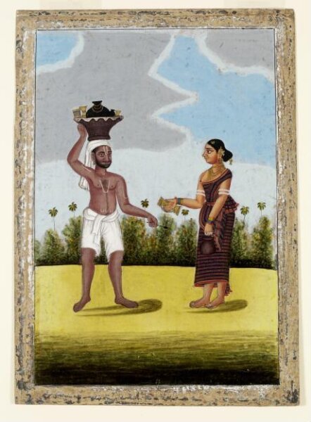 Unknown, An oil-seller and his wife