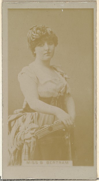 W. Duke, Sons & Co., Miss B. Bertram, from the Actors and Actresses series (N145-8) issued by Duke Sons & Co. to promote Duke Cigarettes