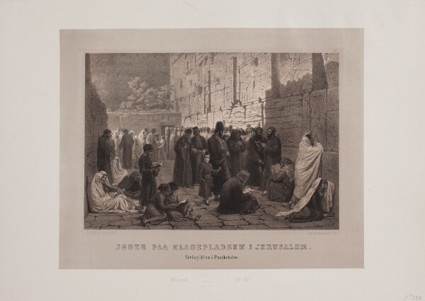 Adolph Kittendorff, Jøder på klagepladsen i Jerusalem