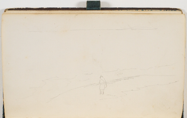 P.C. Skovgaard, En mand på strand(?)