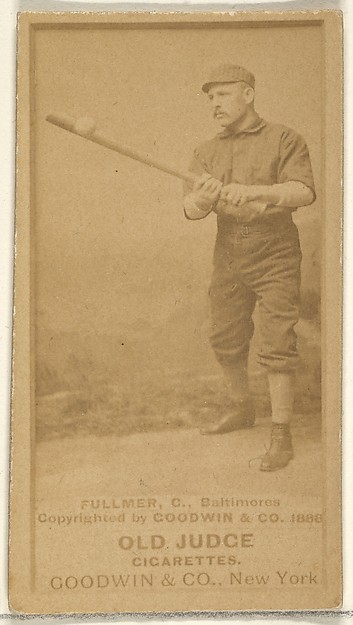 Goodwin & Company, Fullmer, Catcher, Baltimore Orioles, from the Old Judge series (N172) for Old Judge Cigarettes