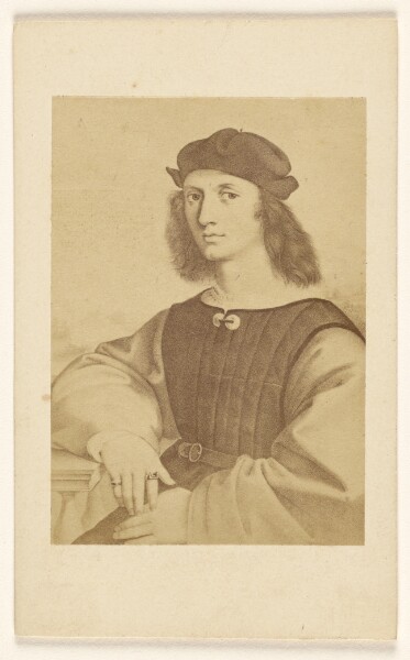 Fratelli Alinari, [Copy of an unidentified ca. 15th - 16th century painting of a man with long hair seated]