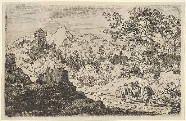 Allart van Everdingen, The Three Men and the Porter