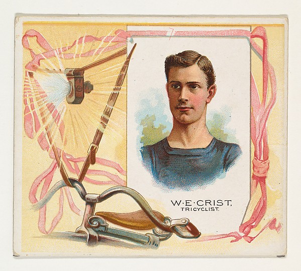 Allen & Ginter, W.E. Crist, Tricyclist, from World's Champions, Second Series (N43) for Allen & Ginter Cigarettes
