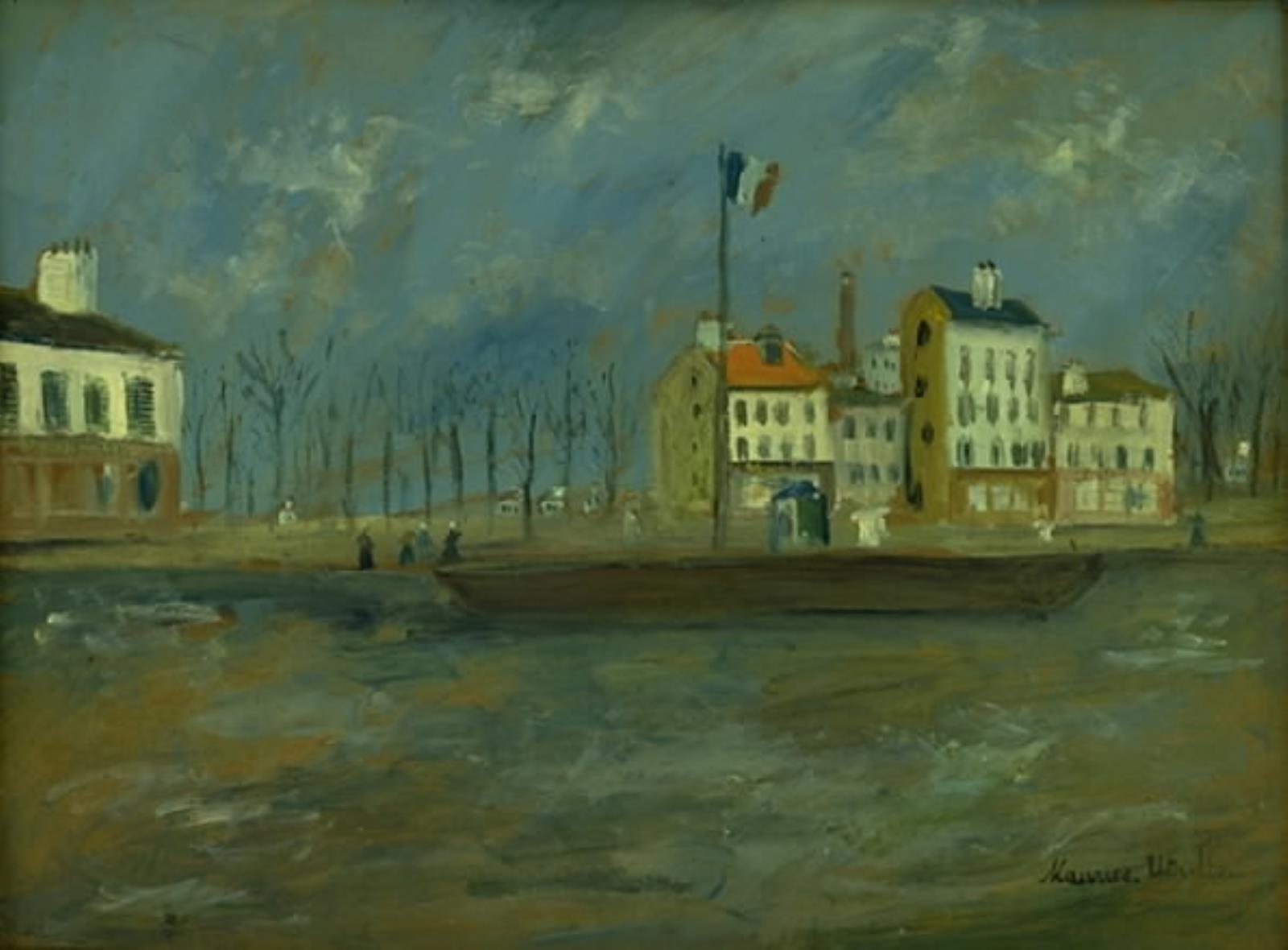Maurice Utrillo, Maisons au bord de l'eau