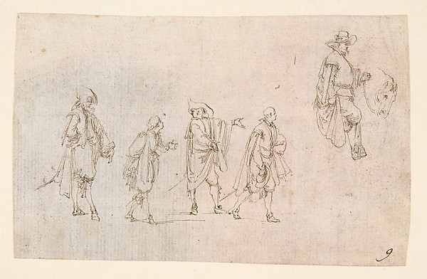 Stefano della Bella, Studies of Cavaliers