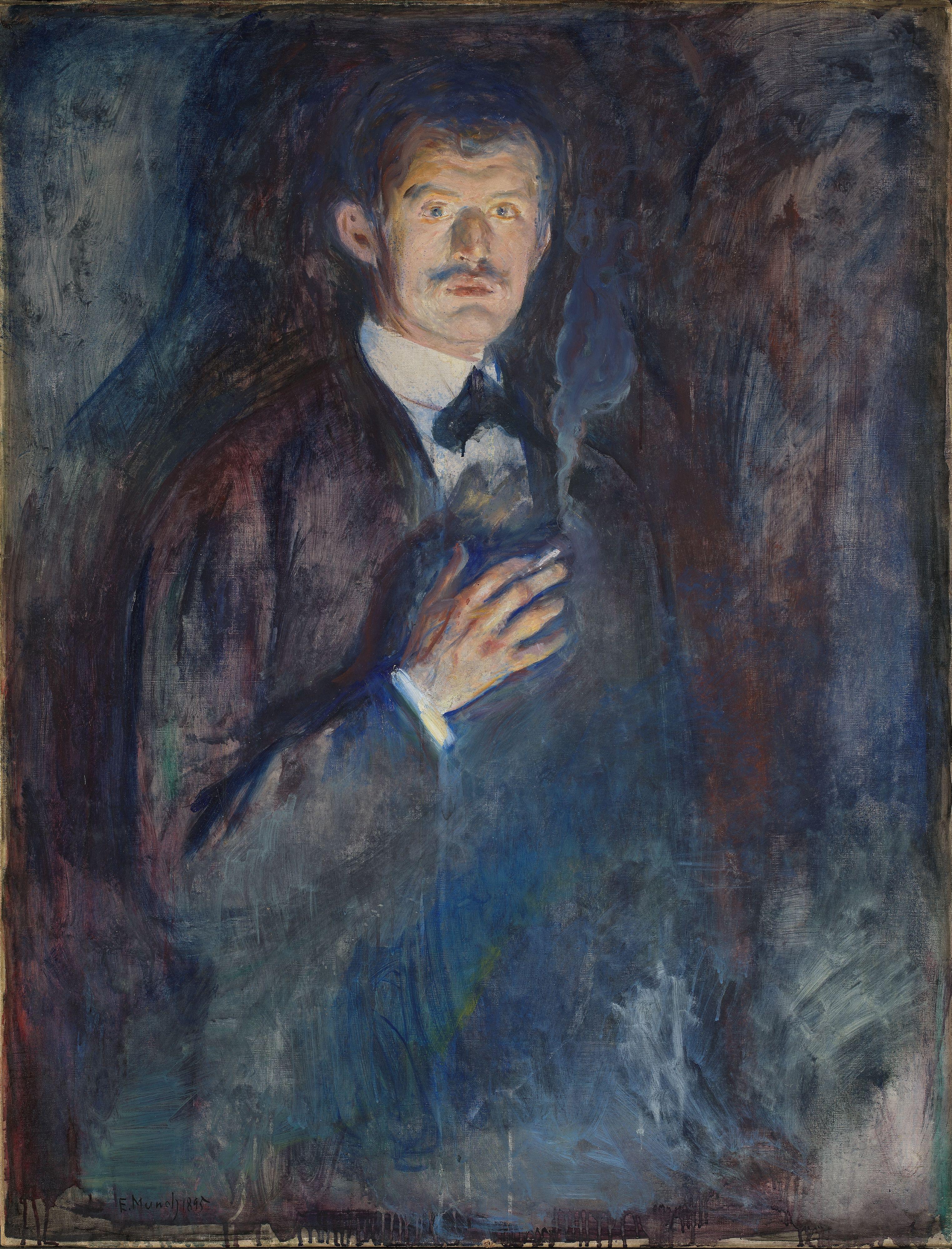 Edvard Munch, Self-Portrait with Cigarette