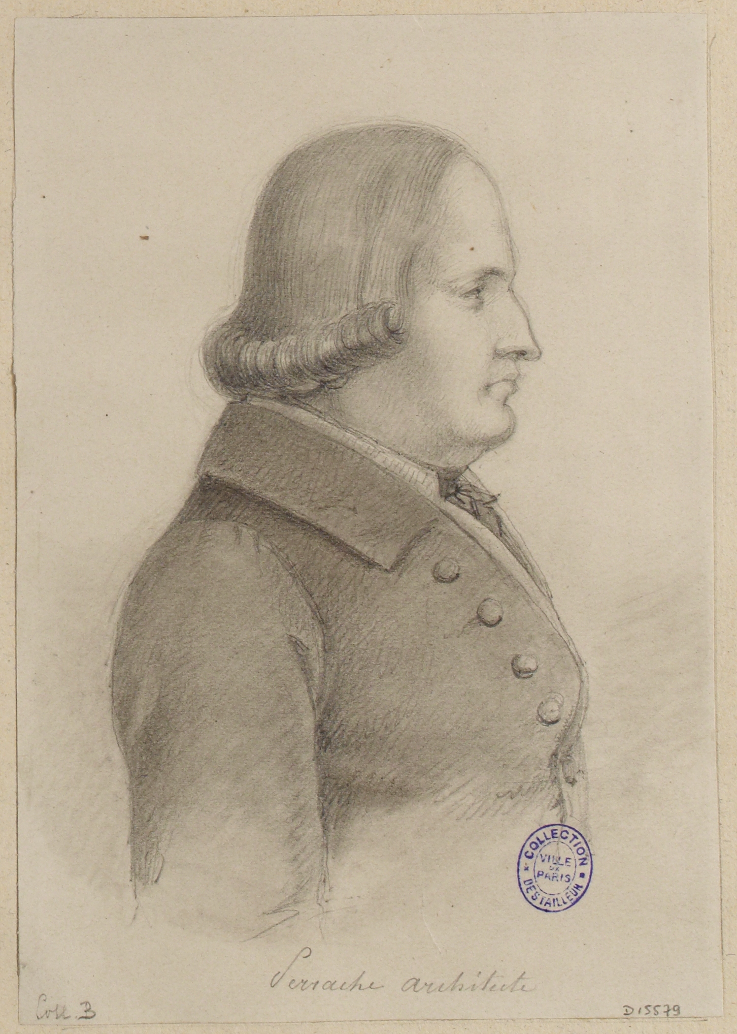 Anonyme, Portrait de l'architecte Perrache