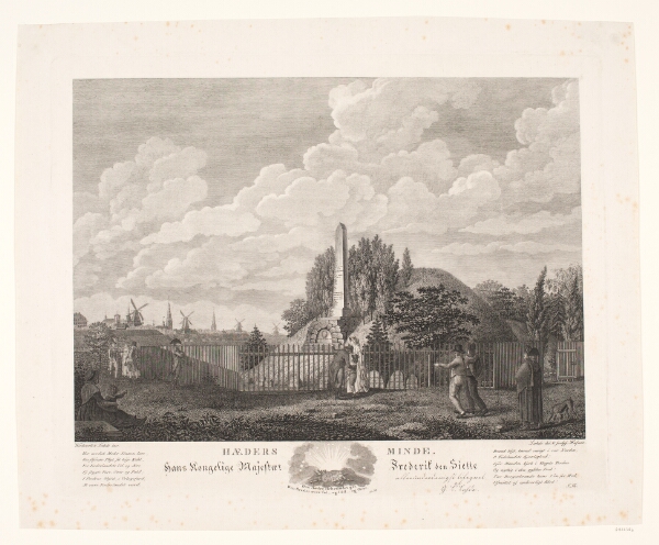 Gerhard Ludvig Lahde, Hædersminde for faldne krigere 2. april 1801