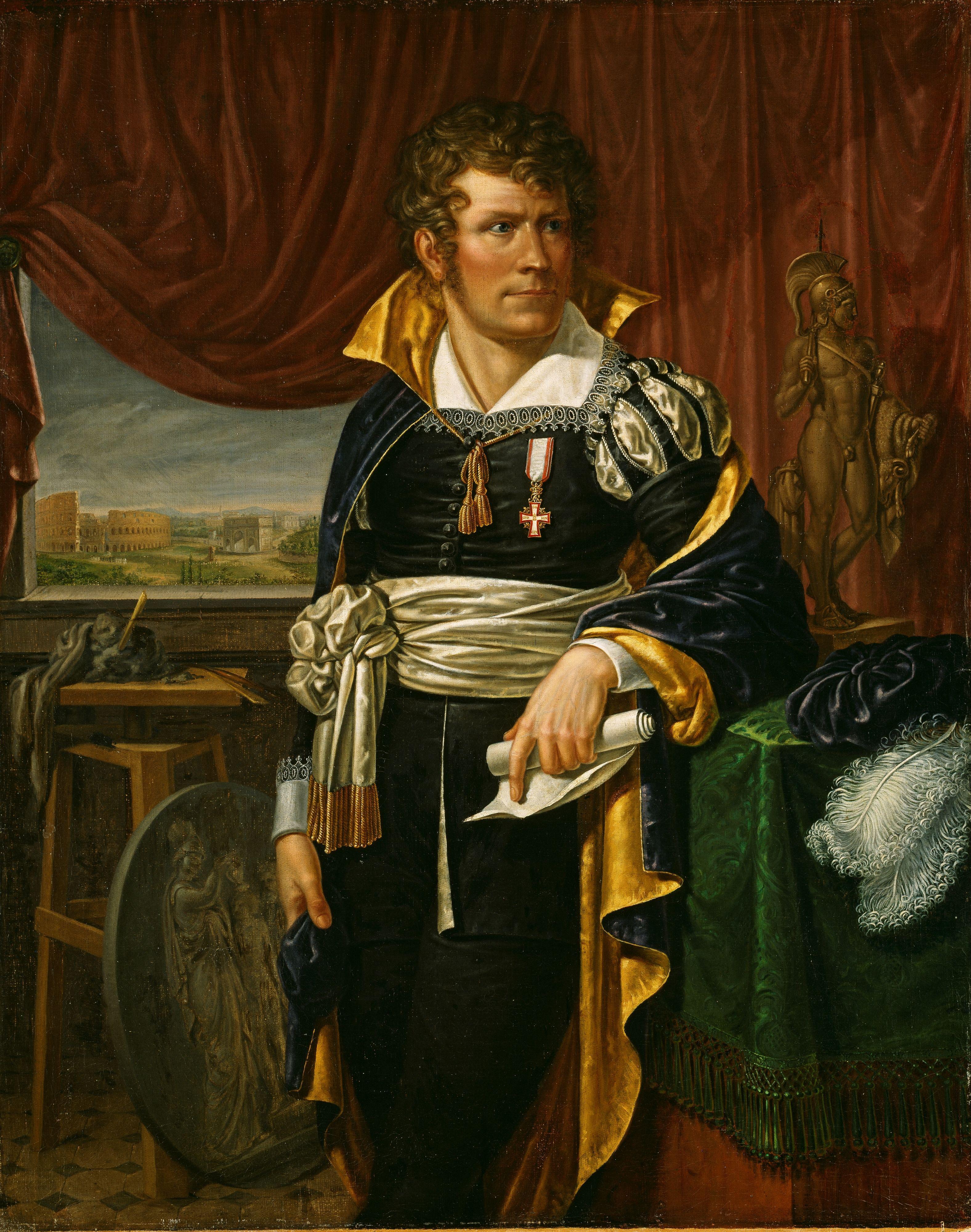 Jacob Munch, Portrait of the Sculptor Bertel Thorvaldsen