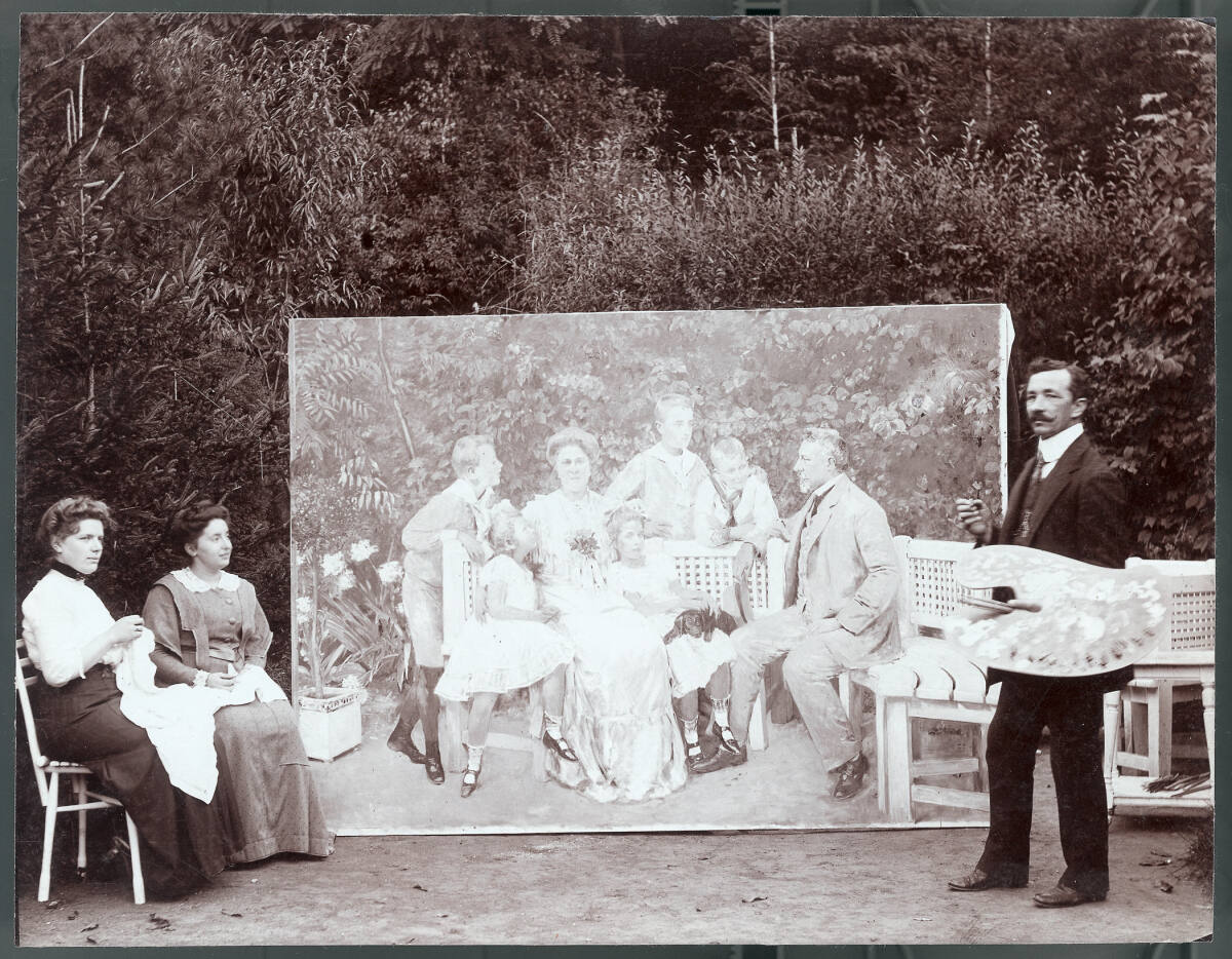 Unknown artist, Aufnahme mit dem Porträt von Familie Wolf
