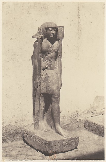 Félix Teynard, Syout (Lycopolis), Statue Appartenant au Docteaur Cuny