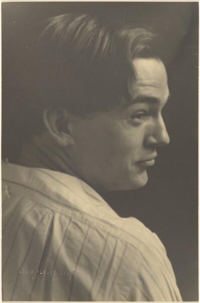 Louis Fleckenstein, [Portrait of a Young Man in Striped Shirt]