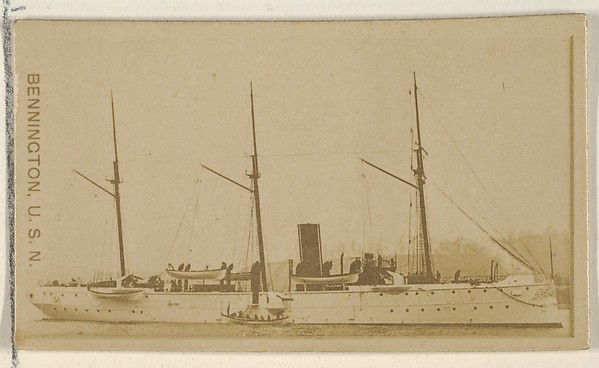 Allen & Ginter, Bennington, U.S.N., from the Famous Ships series (N50) for Virginia Brights Cigarettes