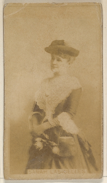Allen & Ginter, Sarah Las Celles, from the Actors and Actresses series (N45, Type 8) for Virginia Brights Cigarettes