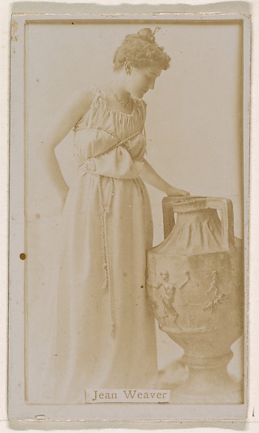 Kinney Brothers Tobacco Company, Jean Weaver, from the Actresses series (N245) issued by Kinney Brothers to promote Sweet Caporal Cigarettes
