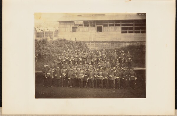 Felice Beato, [Group Portrait of the Royal Marine Battalion]