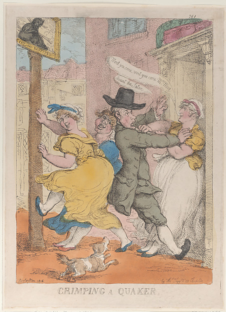 Thomas Rowlandson, Crimping a Quaker
