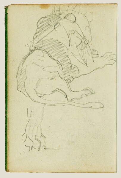 Théodore Géricault, Seated lion