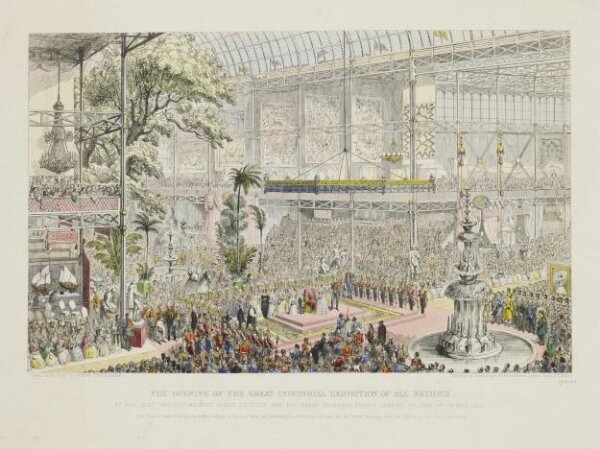 Cruikshank, George, The opening of the Great Industrial Exhibition of All Nations