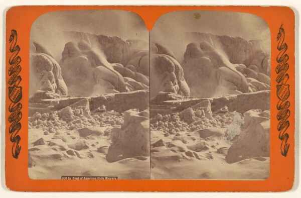 Charles Bierstadt, In front of American Falls[,] Niagara.