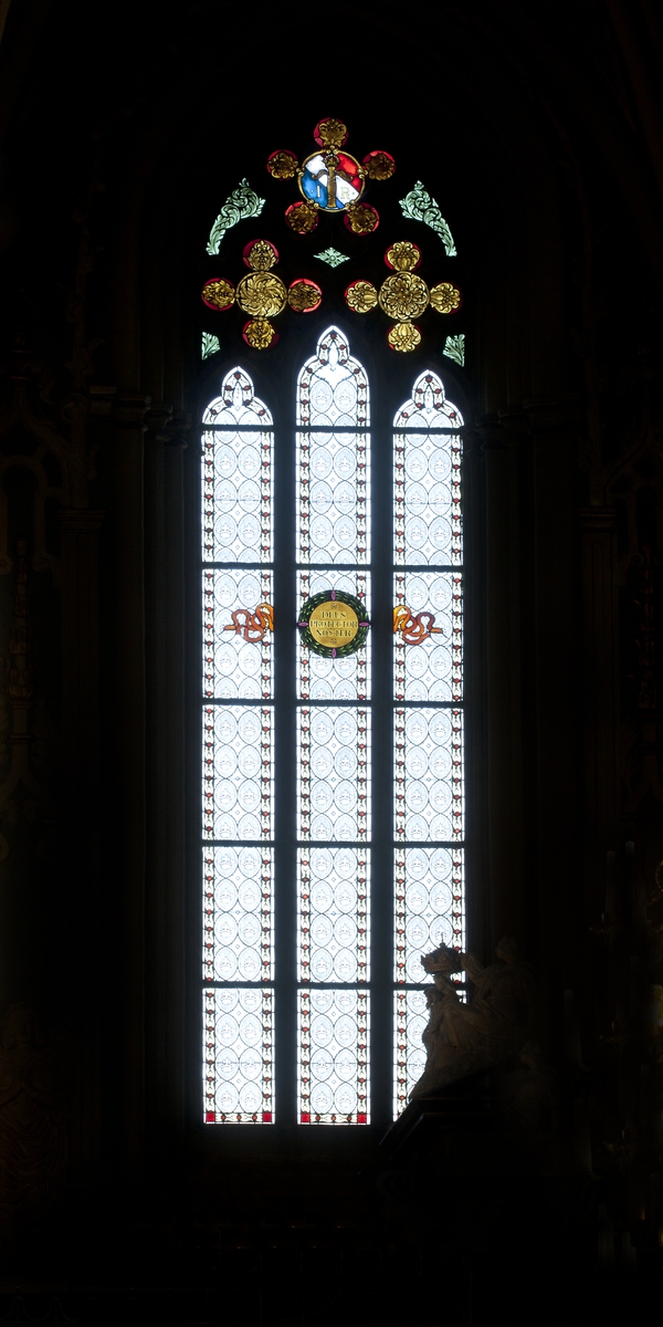 Olle Norling, Glass painting in Jagellonic choir (travé 11), Uppsala Cathedral, Uppsala 2013