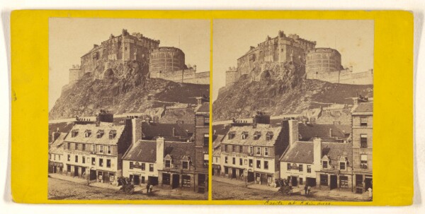 George Washington Wilson, Edinburgh. The Castle, from the Grassmarket.