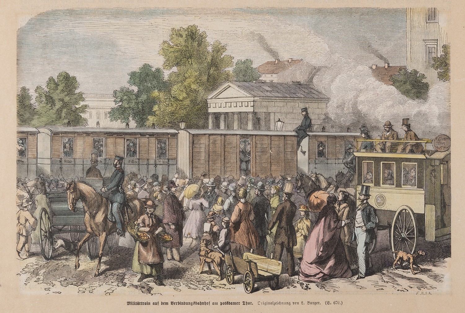 Xylografische Anstalt Eduard Hallberger, Berlin-Mitte: Verbindungsbahnhof am Potsdamer Bahnhof