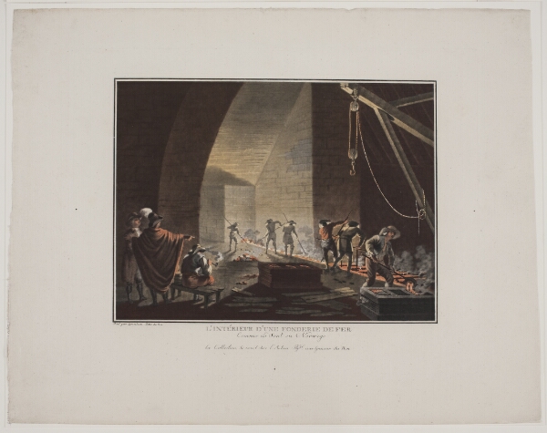 Georg Haas, L'Interieur d'une fonderie de fer