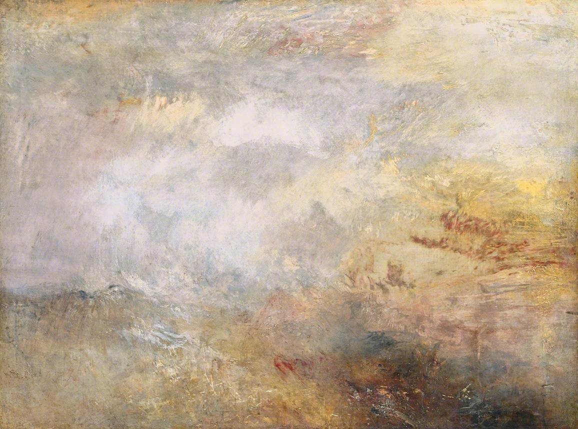 J. M. W. Turner, Stormy Sea with Dolphins