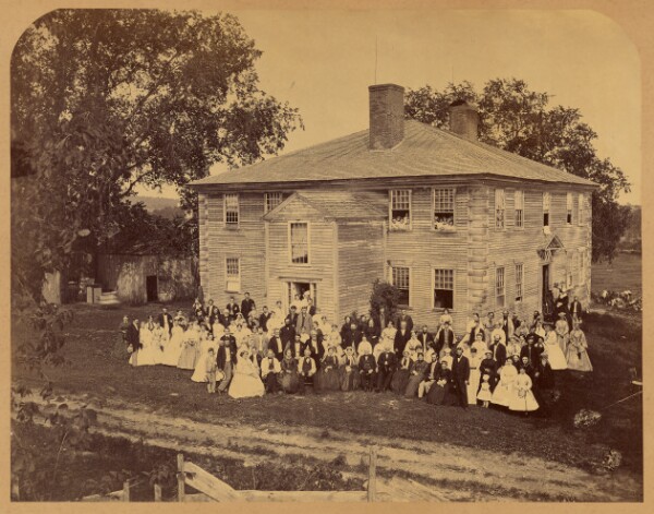 Unknown, [Family Reunion, Metcalf Homestead, West Wrentham]