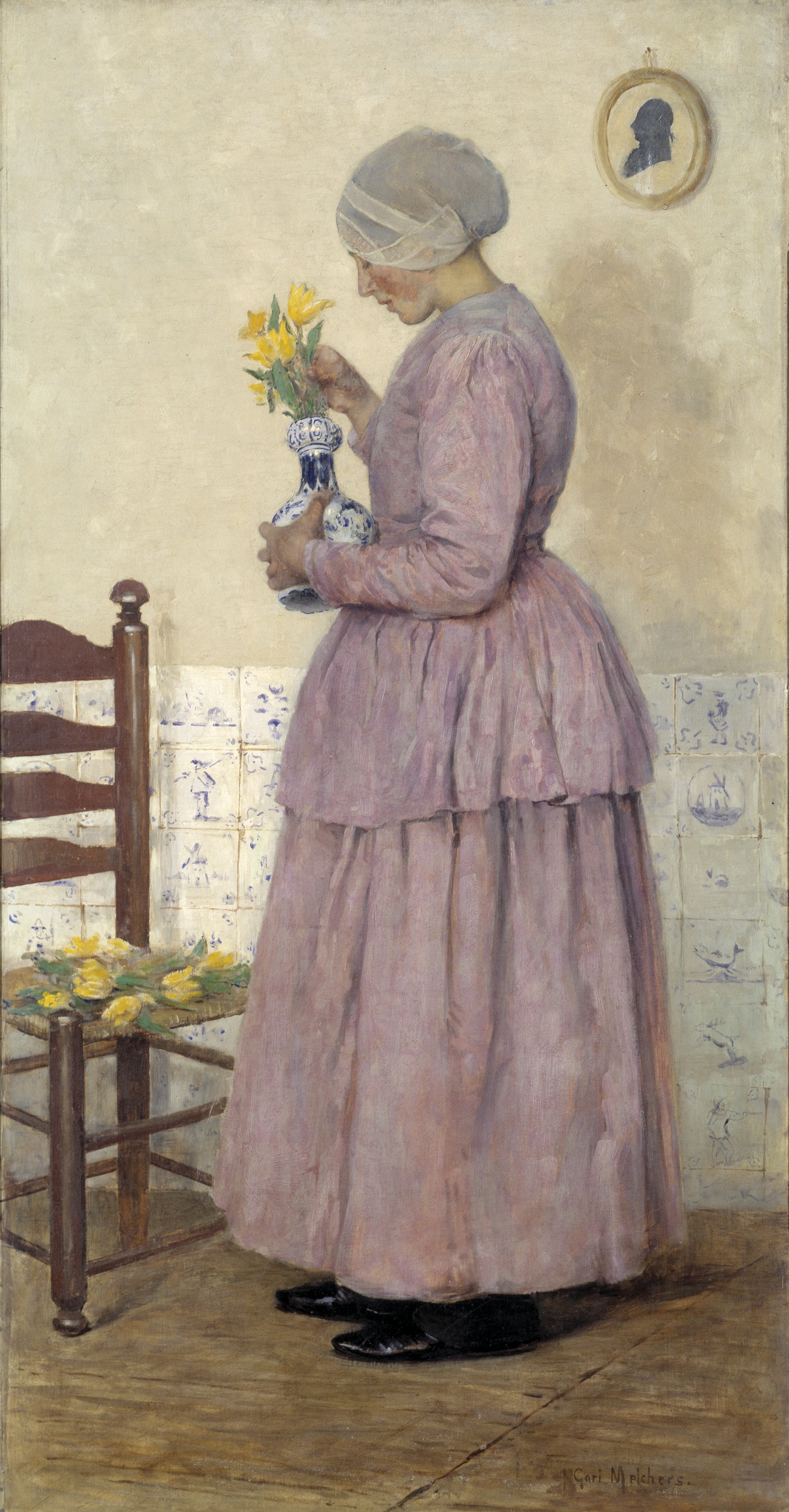 Gari Melchers, Arranging the Tulips